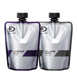 Scalp D Men's Shampoo Refill Strong Oily Set of 2 (Shampoo, Conditioner Set), For Super Oily Skin, Amino Acid, Made in Japan, Quasi-Drug, Angfa