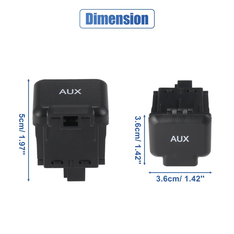 X AUTOHAUX Auxiliary Input Jack Assembly for Honda Ridgeline 2006-2014