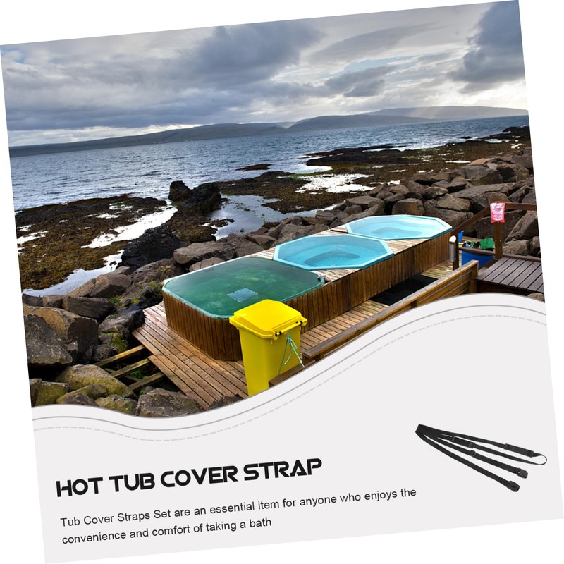 CIYODO 1Set Heavy Duty Hot Tub Cover Windproof Straps of