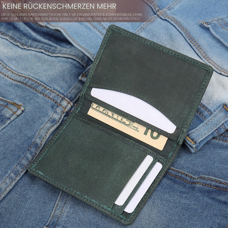 FOXHACKLE Leather Credit Card Holder Wallet for Men and Women,