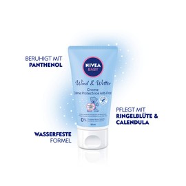 Nivea Baby Wind and Weather Protection Against Wind and Cold Cream 3 x 50 ml Tube