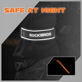 ROCKBROS 1 Pair of Trouser Reflective Straps Walking Running Gear for Men Women Motorcycling Cycling Strips Adjustable Length Straps for Outdoor Sports