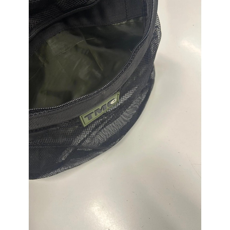TMC Boilie Caddy Bait Bag, Black Mesh, Adjustable Strap, Carp
