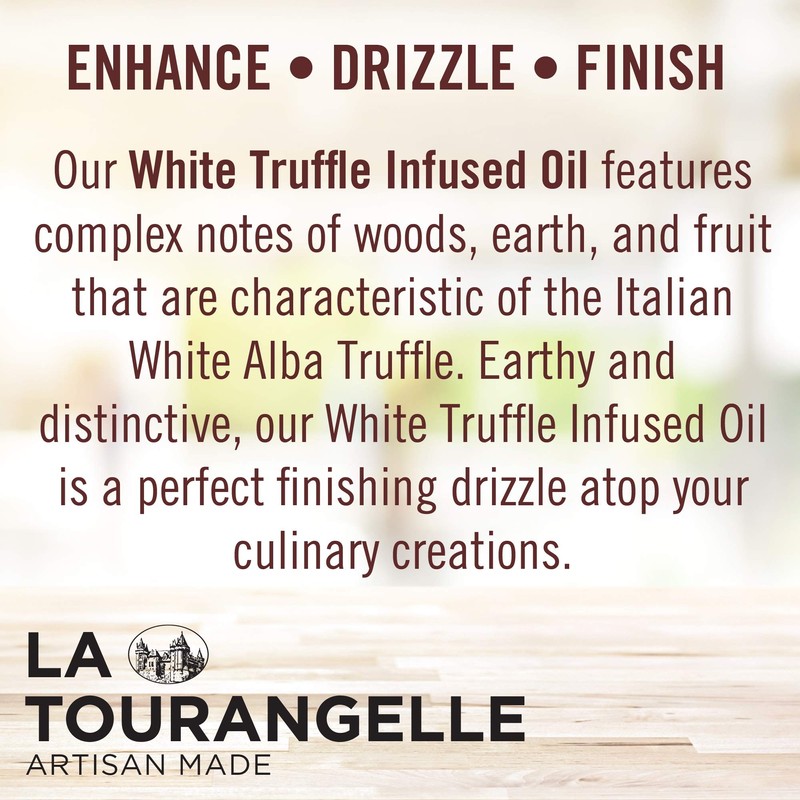 La Tourangelle, White Truffle Oil, Complex Gourmet Earthy Flavor for