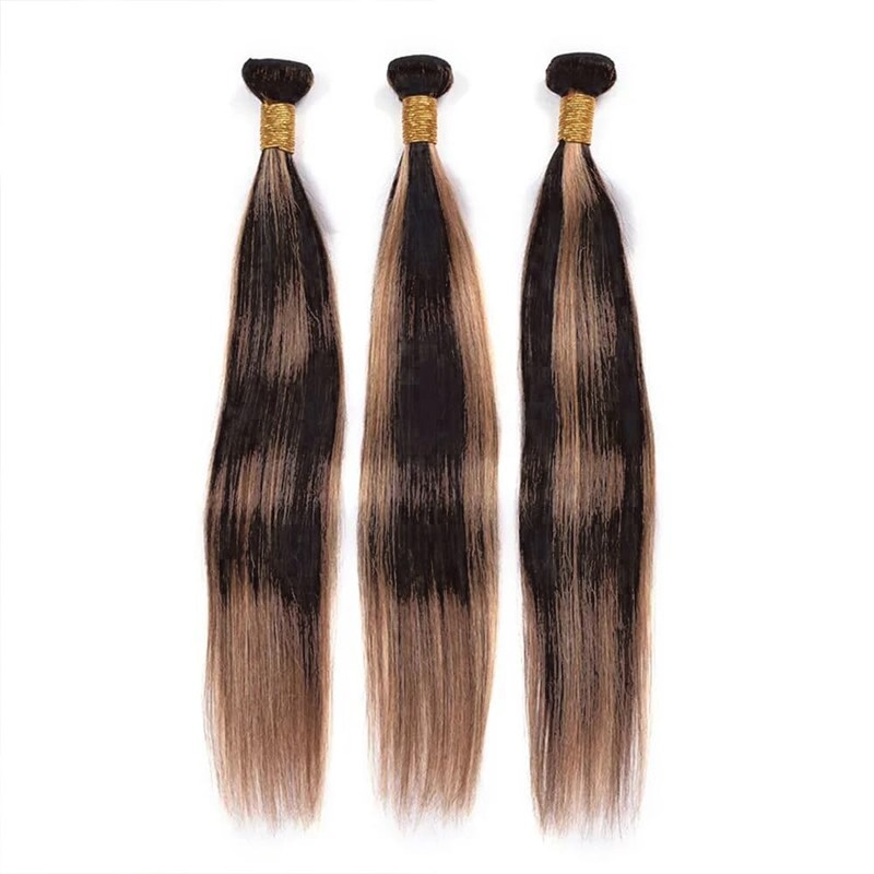 Ombre Bundels Brown Human Hair Bundles 14 16 18 inch