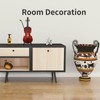 5.5" Mini Wooden Cello Instrument Ornaments with Stand and Case,