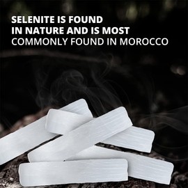 Himalayan Glow WBM Selenite Crystal Sticks - 2 Lbs Crystals and Healing Stones Tourmaline Crystal Reiki, Chakra Stone