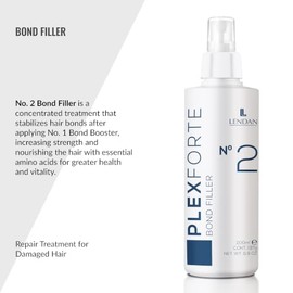 Lendan Plex Forte No. 2 Bond Filler – Strengthening and Repair Treatment for Damaged Hair, 6.9 Ounce