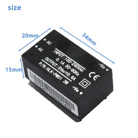 3 x HLK-PM01 AC DC 220V to 5V Household Power Supply Module Power Supply Module, Mini Power Supply Module