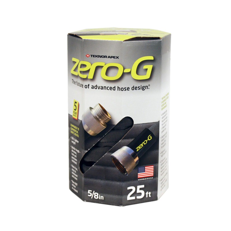 zero-G 25' Lightweight, Ultra Flexible, Durable, Kink-Free Garden Hose, 5/8-Inch