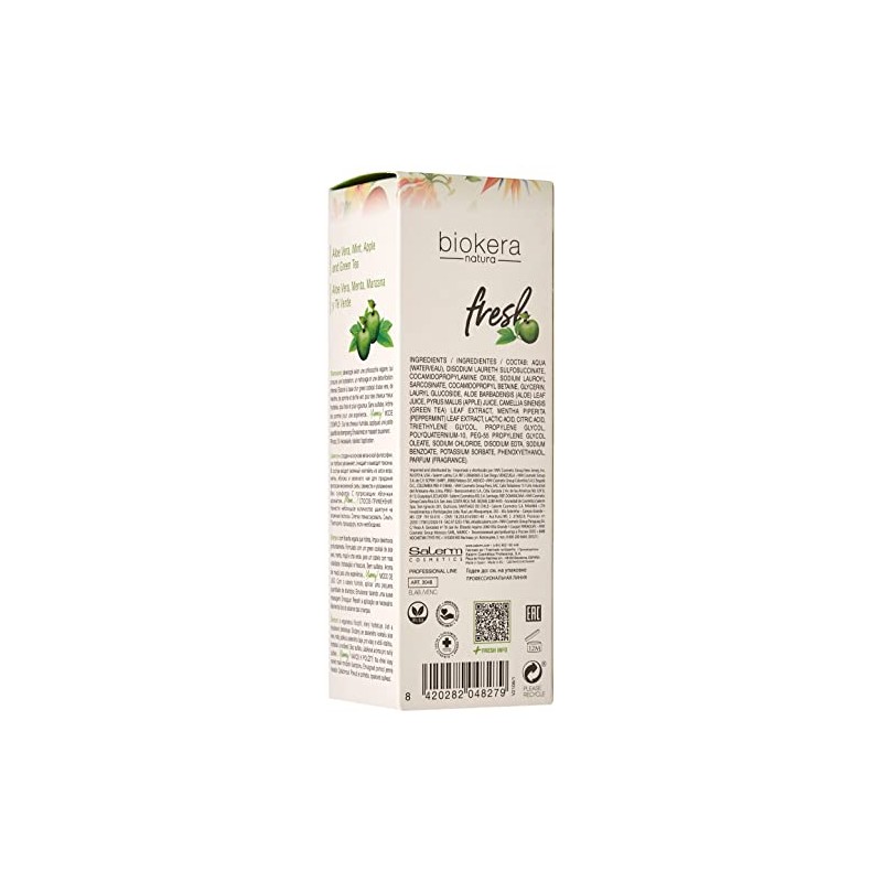 Salerm Green Shot Biokera Natura Shampoo, 10.14 Ounce/300 ml