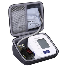 co2CREA Hard Case for Omron 3 Series Omron M2 Classic Upper Arm Blood Pressure Monitor BP7100 BP710N HEM-7120 Hem-7121 HEM-7124, Portable Travel Case Replacement