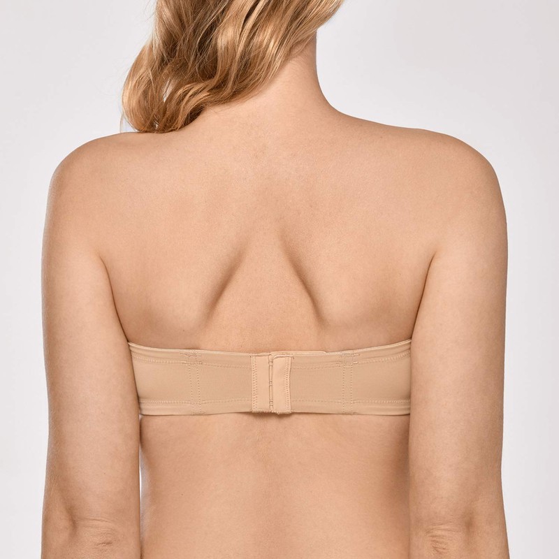 DELIMIRA Women's Strapless Bra Push Up for Bigger Bust Multiway