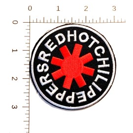 Unbranded Red Hot Chili Peppers round (band) Embroidered Patch Iron-On Sew-On US shipping