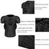 Jormino Padded Compression Shirts with Chest, Rib, Shoulder & Back