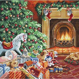 Letistitch Cross Stitch Set Cosy Christmas Counted Pattern 27 x 27 cm