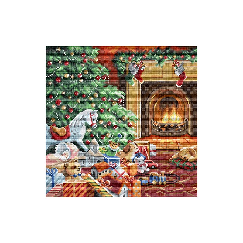 Letistitch Cross Stitch Set Cosy Christmas Counted Pattern 27 x