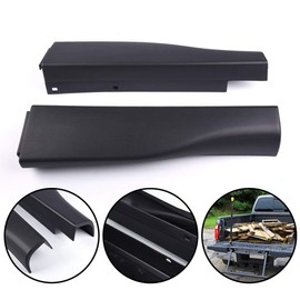 New Compatible For Ford F250 F350 F450 Super Duty with Flex Step 2008-2016 Black Flexible Step Integrated Tailgate Protector Molding Trim End Cover Caps Right Left Side 8C3Z9941018AA & 8C3Z9941019AA
