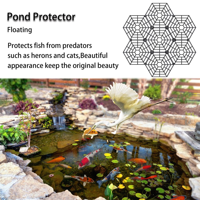 T-BOKO Pond Protectors - Pack of 20 Lightweight Plastic Floating