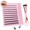 Sixstarhair Cluster Lashes Kit 120 Pcs Lashes Individual Cluster with