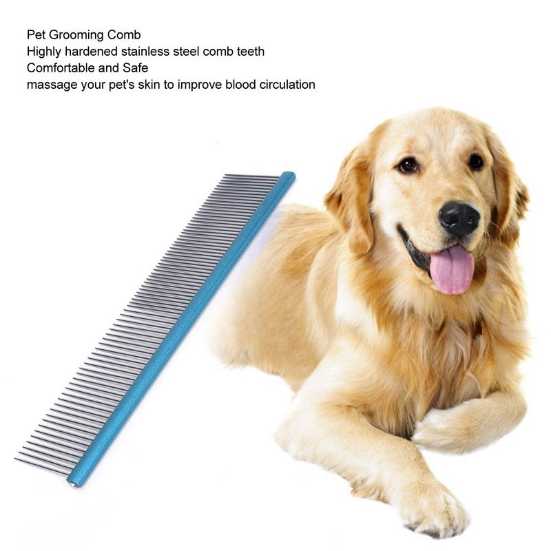 Pet Steel Comb 2 Different Densities Prevents Static Dog Grooming