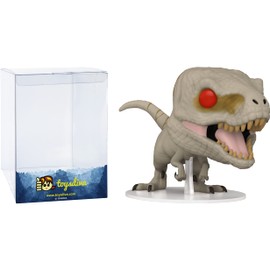 Atrociraptor [Ghost]: P o p ! Movies Vinyl Figurine Bundle with 1 Compatible 'ToysDiva' Graphic Protector (1205-55289 - B)