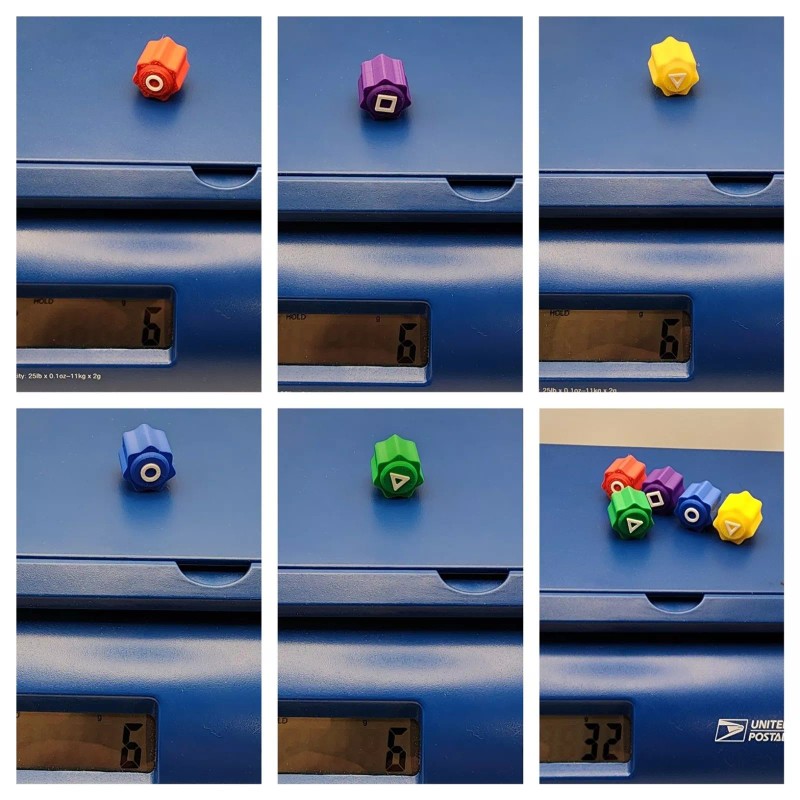 3D Printed Squid Game 2 Gonggi Stones Traditional Korean Jacks