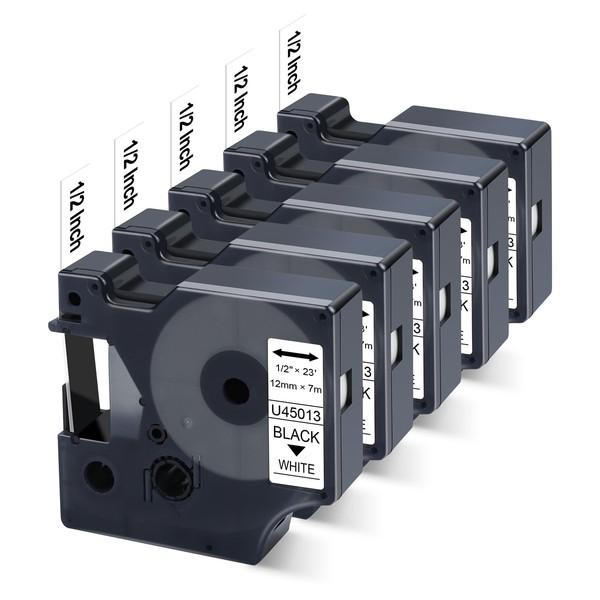 Unismar Compatible with Dymo D1 Label Tape 45013 a45013 S0720530