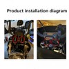 AC-MTORC 1 Inch Rise Handlebar Risers Extension for Harley 1-1/4