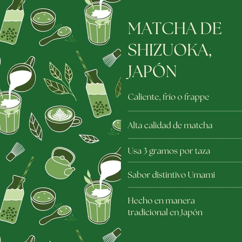Matcha Ceremonial Japonés 40g de Grado Premium Hecho en Shizuoka