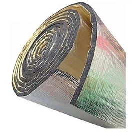 TWCUSEP Car Truck SUV Van RV Vehicle Auto Heat Sound Deadening Reflective Insulation Mat Pad Exhaust Pipe Muffler Hood Door Self Adhesive (6MM / Waterproof / Class 1A Fire Heat Rated)(48" x 20')