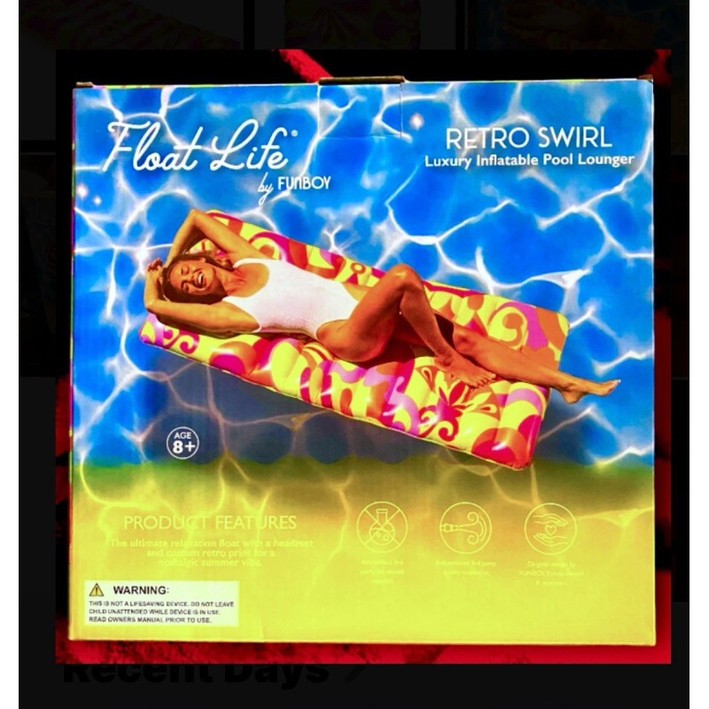 Float Life By Fun Boy 63” Luxury Oversized Inflatable Pool