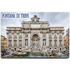 Trevi Fountain fridge magnet 3"x2" Rome Italy travel souvenir