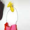 ZOO GIRAFFE wall hook Yellow