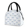 KEEPREAL Blue Bows Insulated Lunch Bag for Women & Men