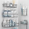 Liuoud 5 Pack Shower Caddy Organizer Rack Shelf for Inside