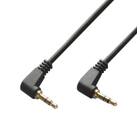 φ3.5mm Stereo Mini Plug Cable, 11.8 inches (30 cm) (L-shaped/L-shaped plug male to male) Audio cable 0.3m C-082