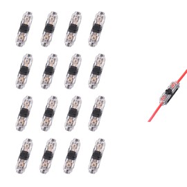 Low Voltage Wire Connectors, Solderless Wire Tap Connectors (2 Way 1 Pin 16 Pack)