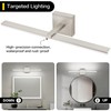 ZUZITO 24 Inch Vanity Lights for Bathroom Brushed Nickel Over