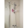 Croydex Riser Rail Caddy, Clear Plastic Bathroom Accessory, Adjustable Bathroom