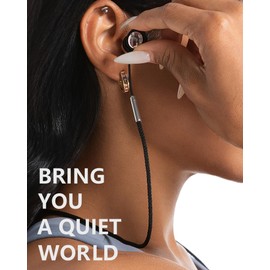 Earplug Lanyard with Magnetic Safety Cord – 2 Pack Silicone Anti-Loss Strap with Case | Tug-Resistant, Quick Access, Easy to Install | Compatible with Earplugs, Earbuds, Earphones, Violet