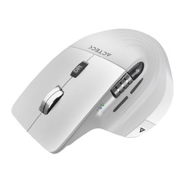 Acteck Mouse Ergonomico VIRTUOS Pro MI780 3000dpi Inalambrico 8 Botones Blanco AC-936194