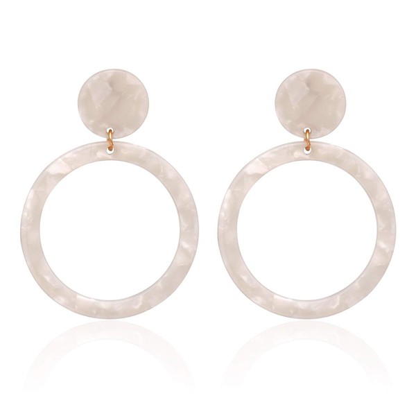 Acrylic for Women Geometry Resin Drop Dangle Earrings Bohemia Tortoise