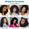 Kinky Curly Half Wig Human Hair 180% Density 3 In