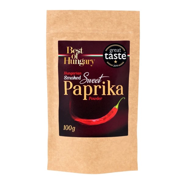 Hungarian Sweet Smoked Paprika Powder 100g - Premium Quality - Great Taste Award Winner
