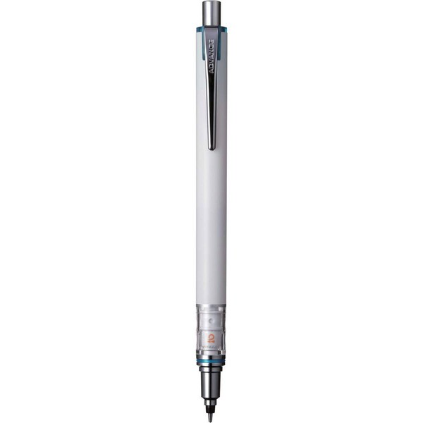 uni Kuru Toga Advance - Auto Lead Rotating Mechanical Pencil, 0.5mm (White)
