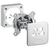 4-Fach SAT Antennendosen Stich- oder Enddose 2 dB