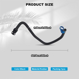 HEVLE Car Radiator Coolant Hose, Engine Coolant Recovery Tank, Upper Inlet Coolant Bypass Hose Compatible with Chevy GM, Replaces OEM#13251447 13408385