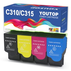 YOUTOP C310 C315 Toner Cartridge 006R04356 006R04357 006R04358 006R04359 Toner Cartridge Replacement for Xerox C310 C310DNI C310DNIM C315 C315DNI Printer(4 Pack)