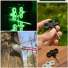 SquEqu 8 Pack Deck Pegs Tent Stakes Wood Screw Hooks